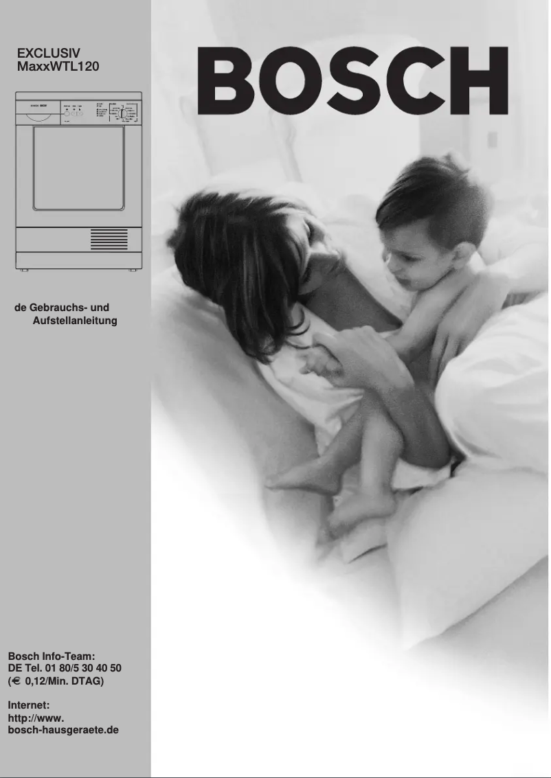 Page 1 de la notice Manuel utilisateur Bosch WTL127