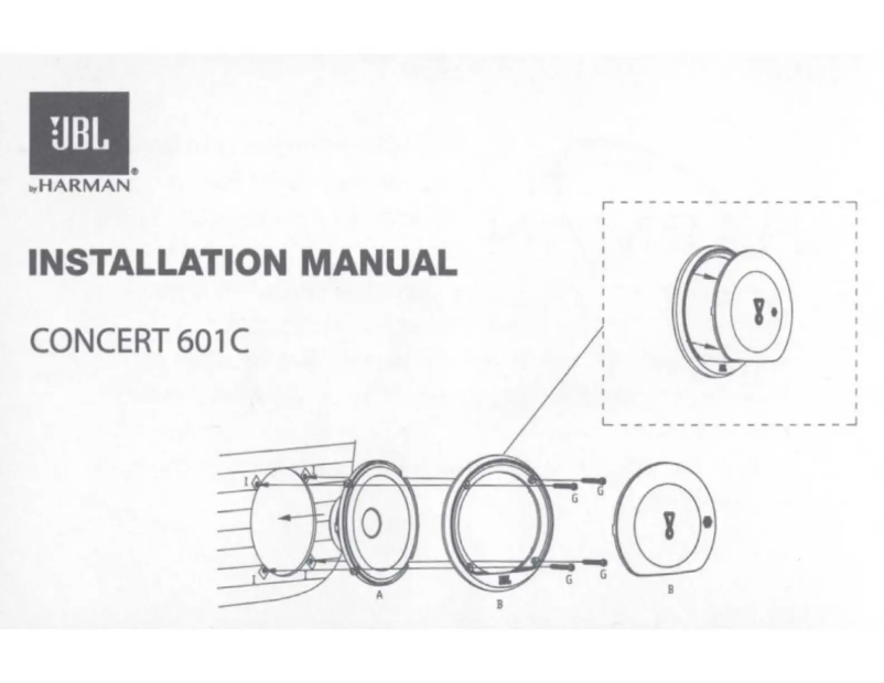 Page n°1 - Manuel utilisateur JBL Concert Series 601C