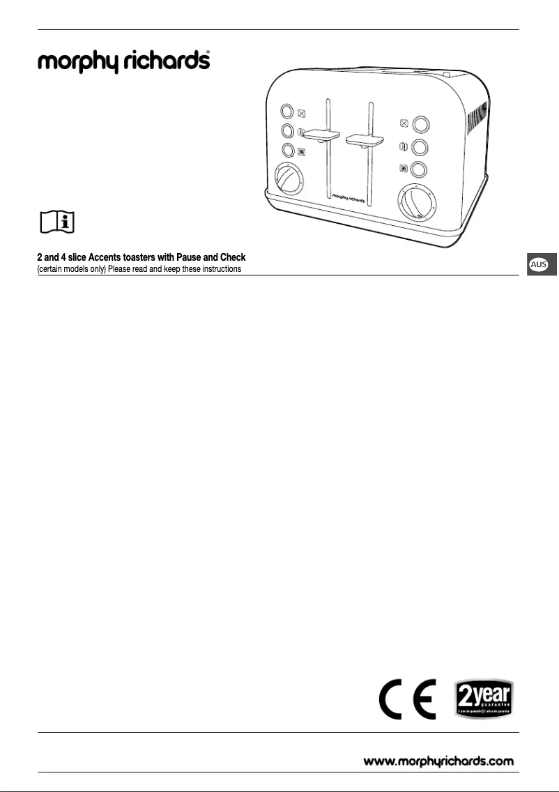 Page 1 de la notice Manuel utilisateur Morphy Richards Accents 242026