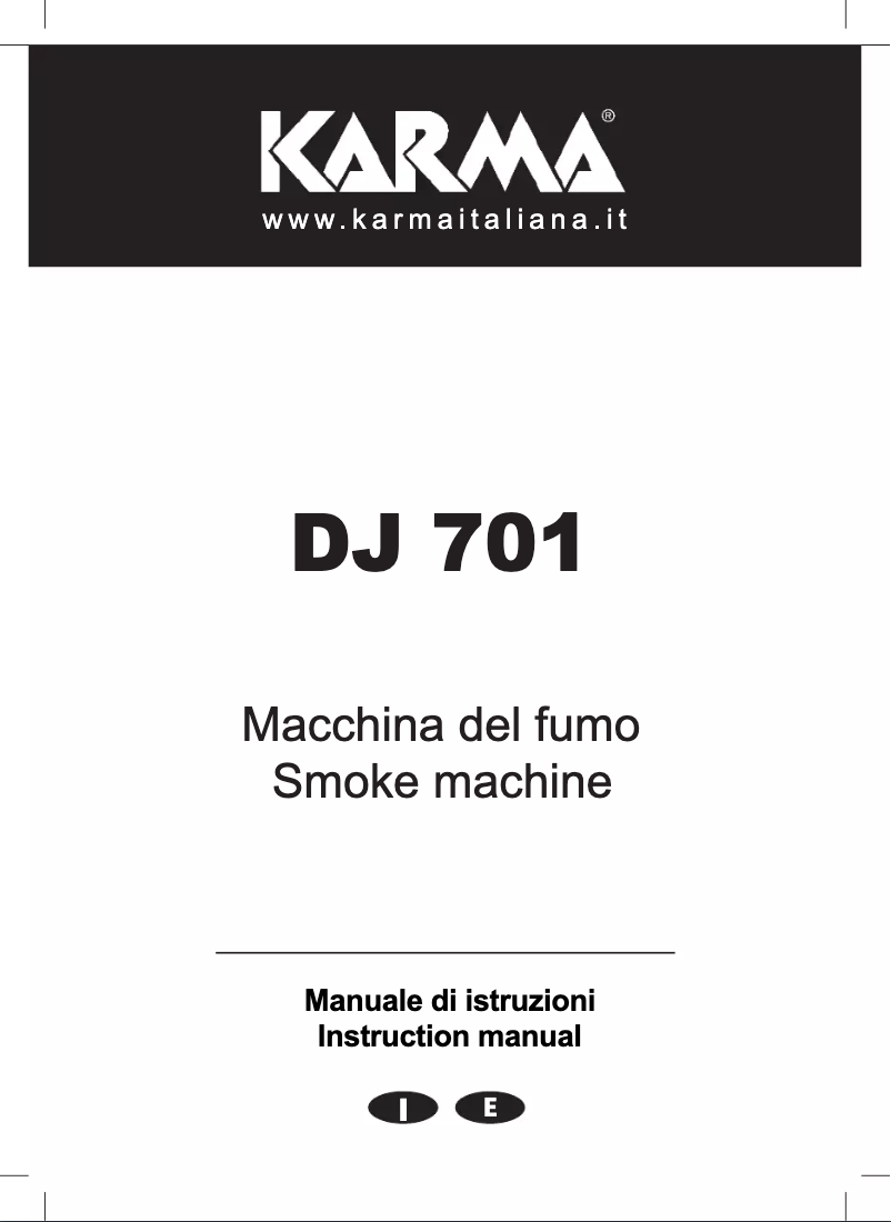Image de la première page du manuel de l'appareil DJ 701