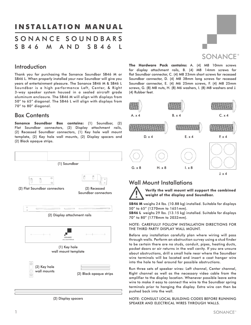 Image de la première page du manuel de l'appareil SB46
