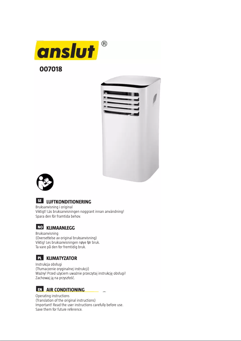 Page n°1 - Manuel utilisateur Anslut 007-018