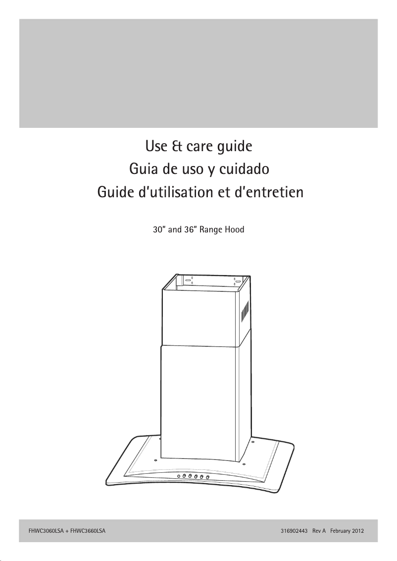 Page n°1 - Manuel utilisateur Frigidaire FHWC3060LS