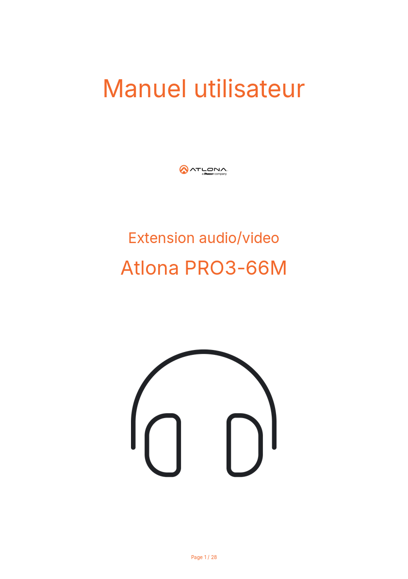 Image de la première page du manuel de l'appareil PRO3-66M