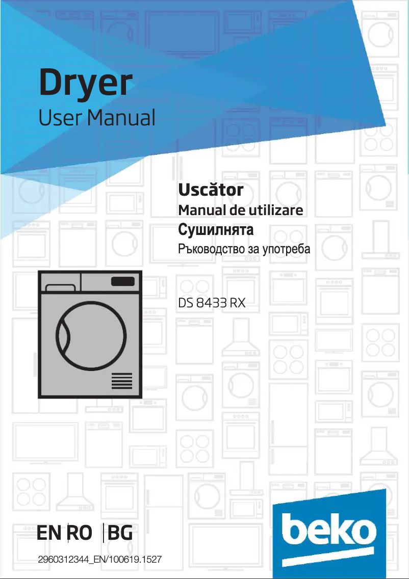Page 1 de la notice Manuel utilisateur Beko DS 8433 RX