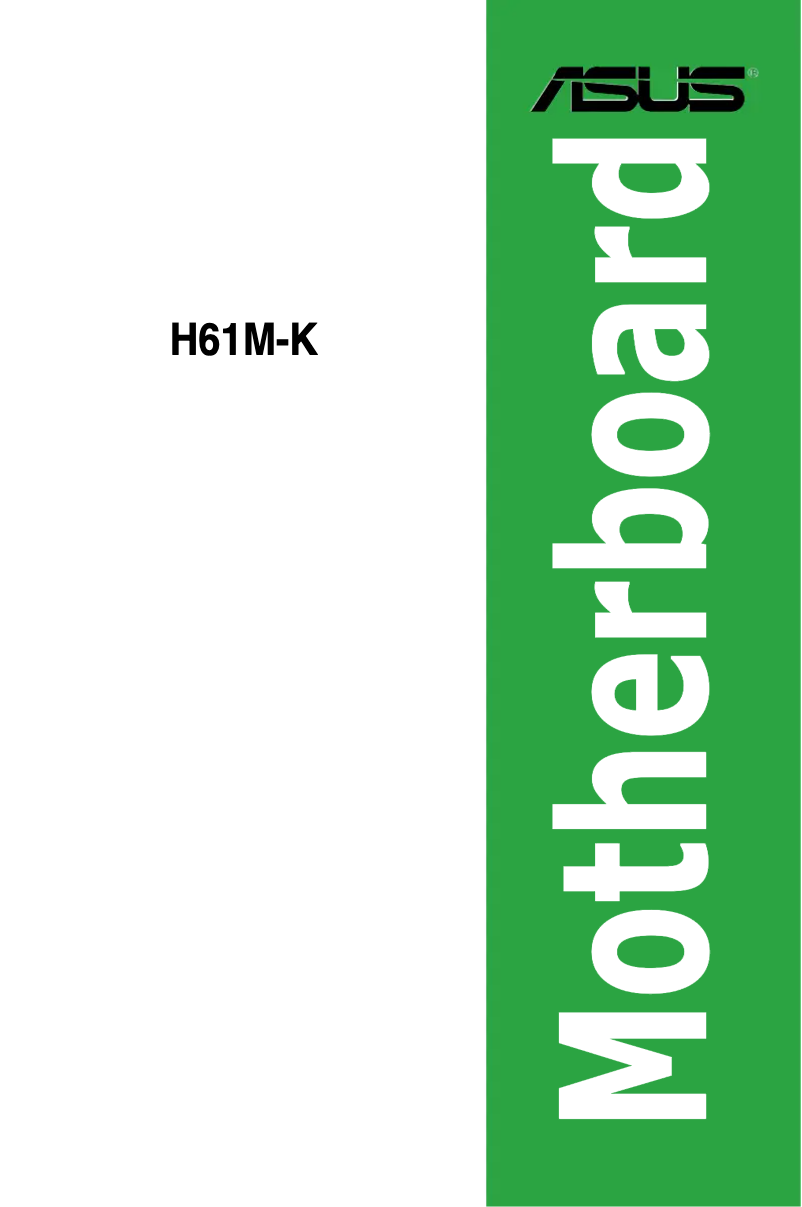 Page 1 de la notice Manuel utilisateur Asus H61M-K