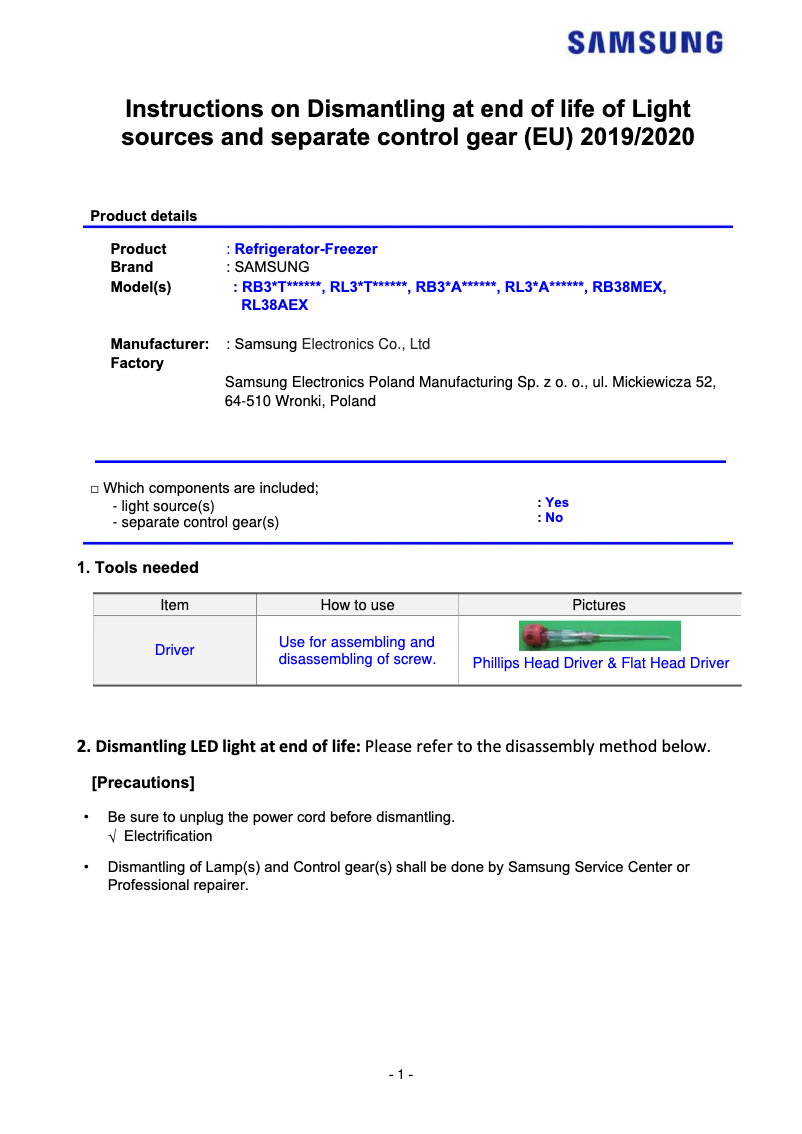Image de la première page du manuel de l'appareil RL34T775CB1