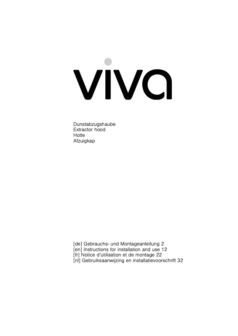 Image de la première page du manuel de l'appareil VVA62E350