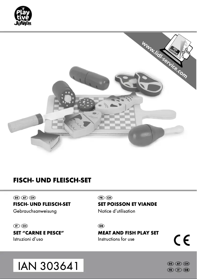 Page 1 de la notice Manuel utilisateur Playtive IAN 303641