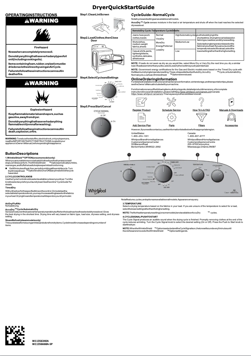 Página 1 del manual Manual de usuario Whirlpool WGD49STBW