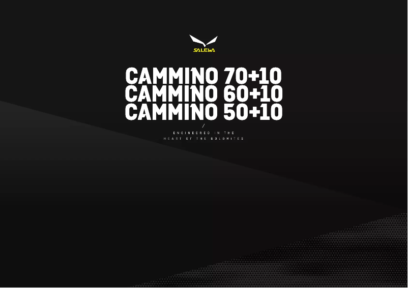 Image de la première page du manuel de l'appareil Cammino 60+10