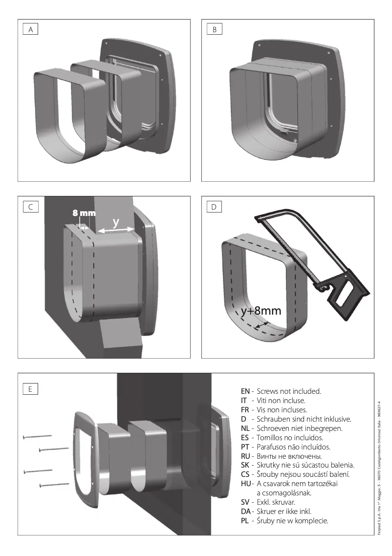 Page 1 de la notice Manuel utilisateur Ferplast Swing Extension