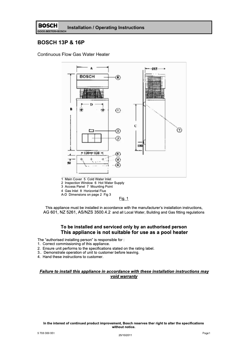 Image de la première page du manuel de l'appareil 16P