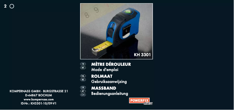 Página 1 del manual Manual de usuario Powerfix KH 3301