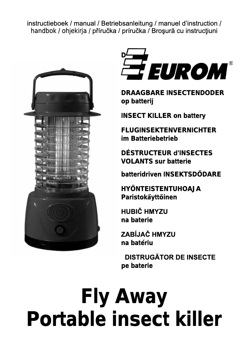 Image de la première page du manuel de l'appareil Fly Away Portable
