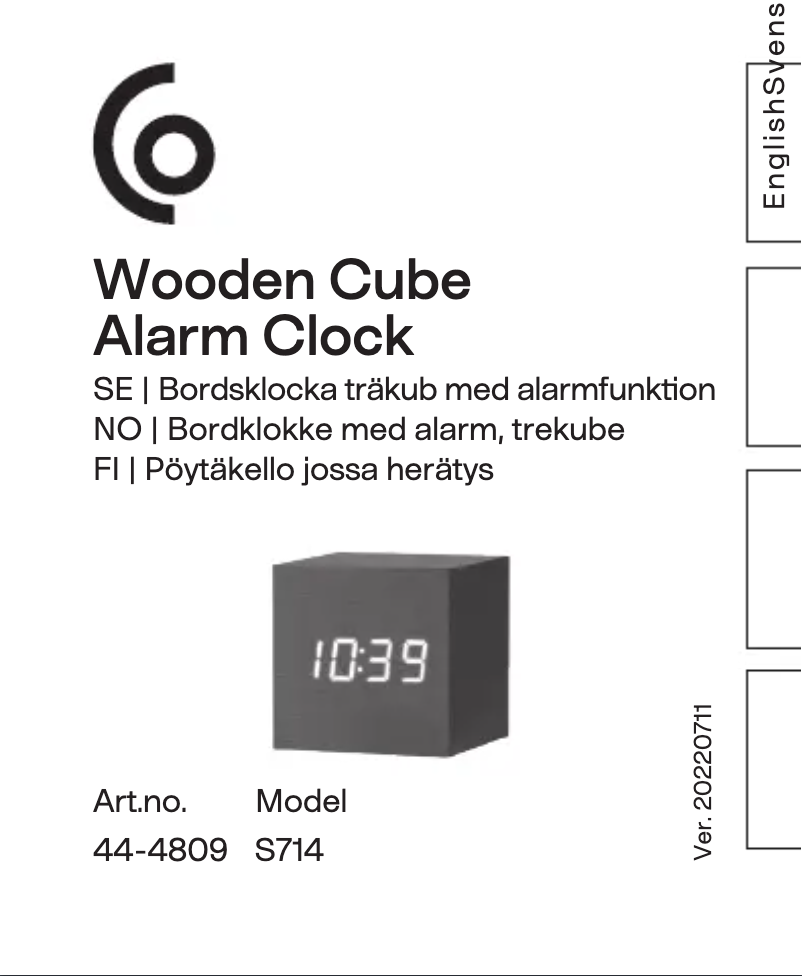 Página 1 del manual Manual de usuario Clas Ohlson 44-1514
