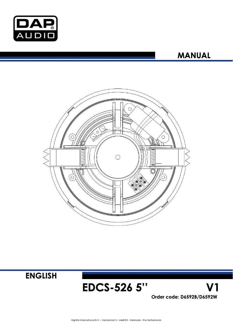 Image de la première page du manuel de l'appareil EDCS-526