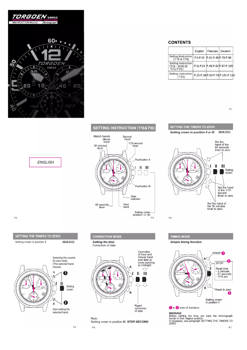 Imagen de la primera página del manual del dispositivo T16BL41V