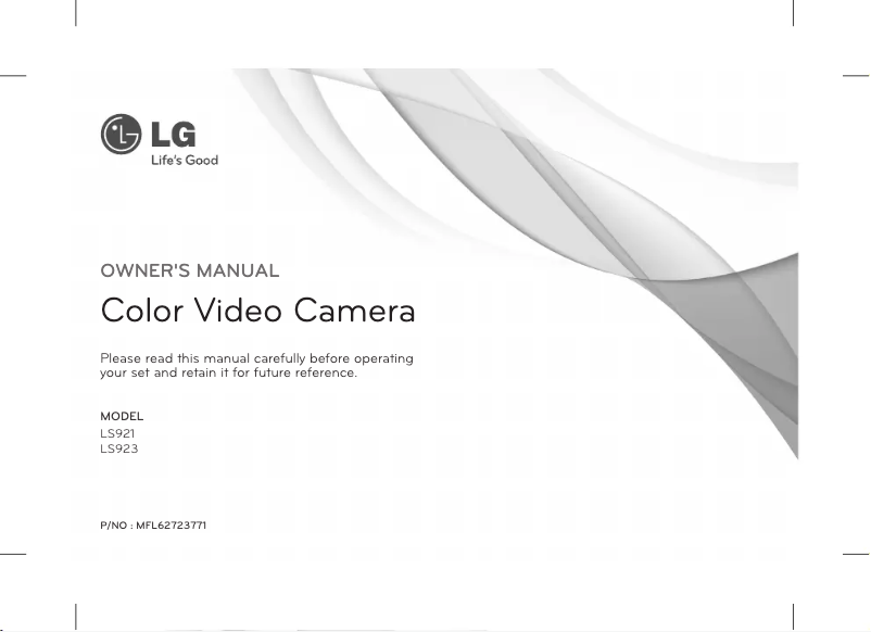 Page n°1 - Manuel utilisateur LG LS923