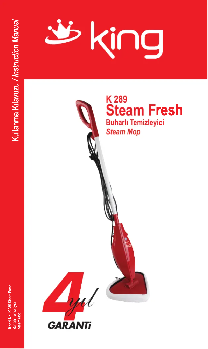 Page 1 de la notice Manuel utilisateur King Steam Fresh K 289