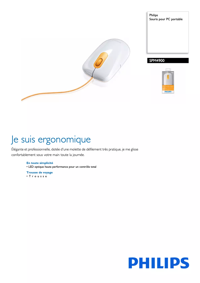 Page n°1 - Fiche technique Philips SPM4900