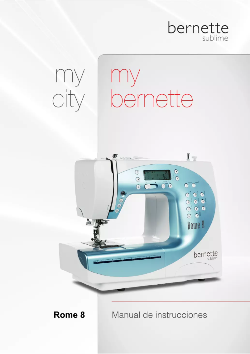 Image de la première page du manuel de l'appareil Bernette Rome 8