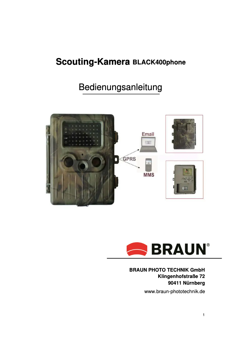 Page n°1 - Manuel utilisateur Braun Black400 WiFi