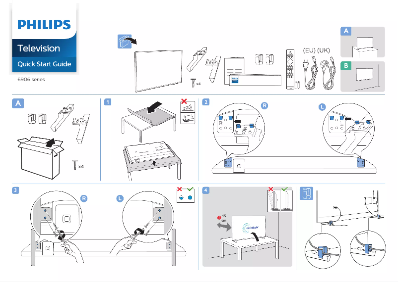Imagen de la primera página del manual del dispositivo 32PFS6906