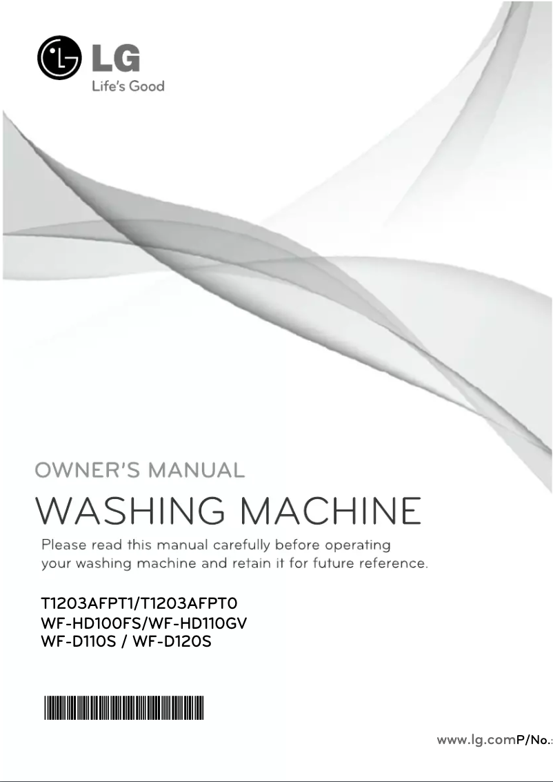 Página 1 del manual Manual de usuario LG WF-D120S