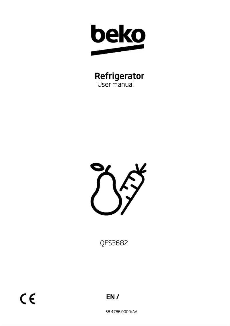 Page 1 de la notice Manuel utilisateur Beko QFS3682