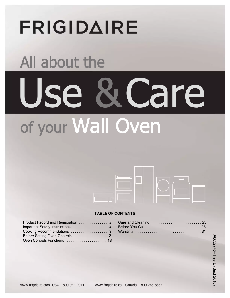 Image de la première page du manuel de l'appareil FFGW2426UW