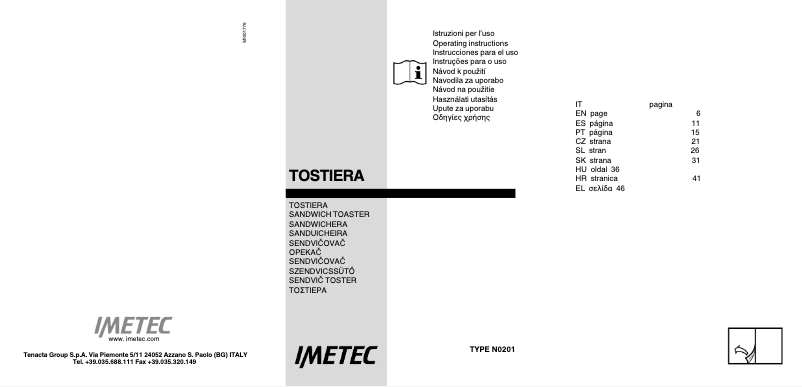 Page 1 de la notice Manuel utilisateur Imetec SM4
