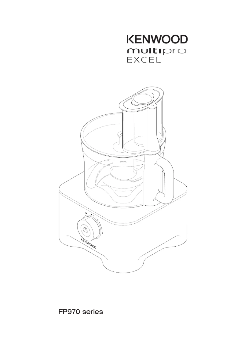 Page 1 de la notice Manuel utilisateur Kenwood FP 972