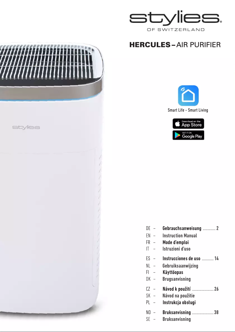 Page 1 de la notice Manuel utilisateur Stylies Hercules