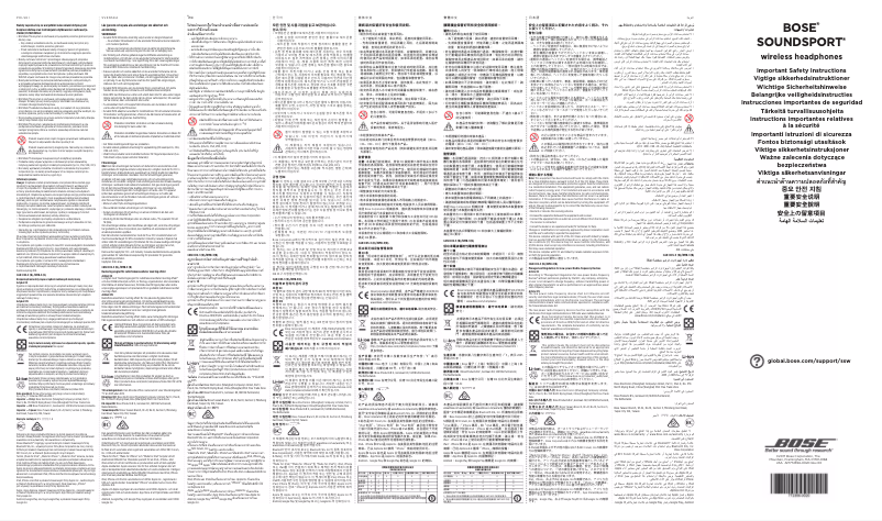 Page n°1 - Instructions / montage Bose SoundSport Wireless
