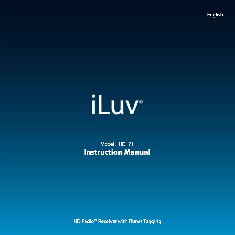 Image de la première page du manuel de l'appareil IHD171