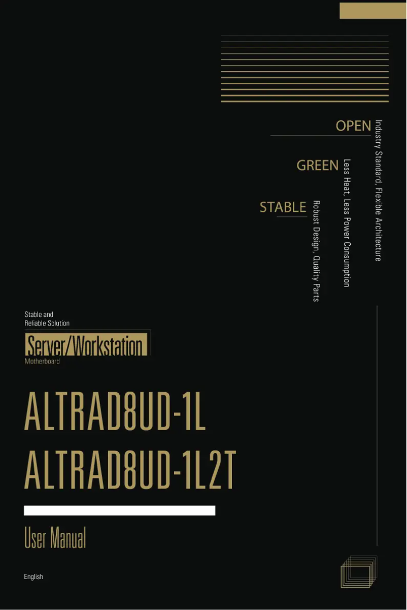 Page n°1 - Manuel utilisateur Asrock ALTRAD8UD-1L2T