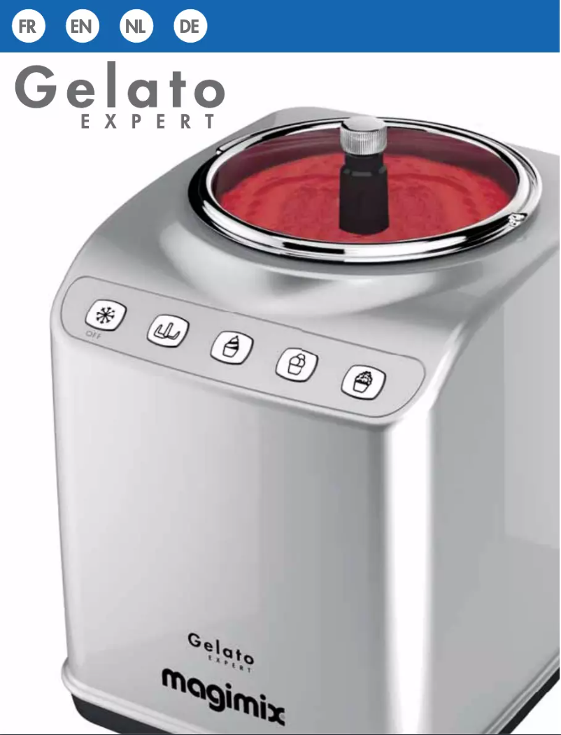Page 1 de la notice Manuel utilisateur Magimix Gelato Expert 11680RW
