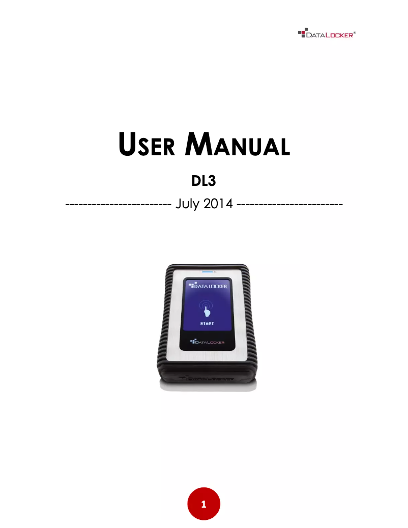 Page n°1 - Manuel utilisateur Origin Storage DL3 FIPS Edition
