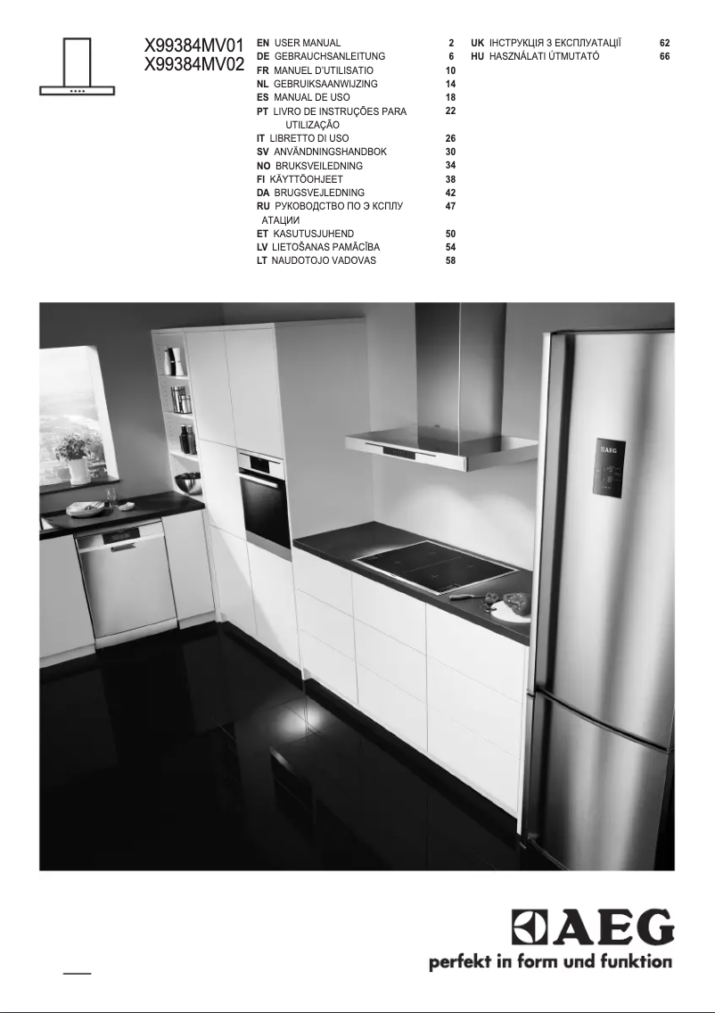 Image de la première page du manuel de l'appareil X99384MV02