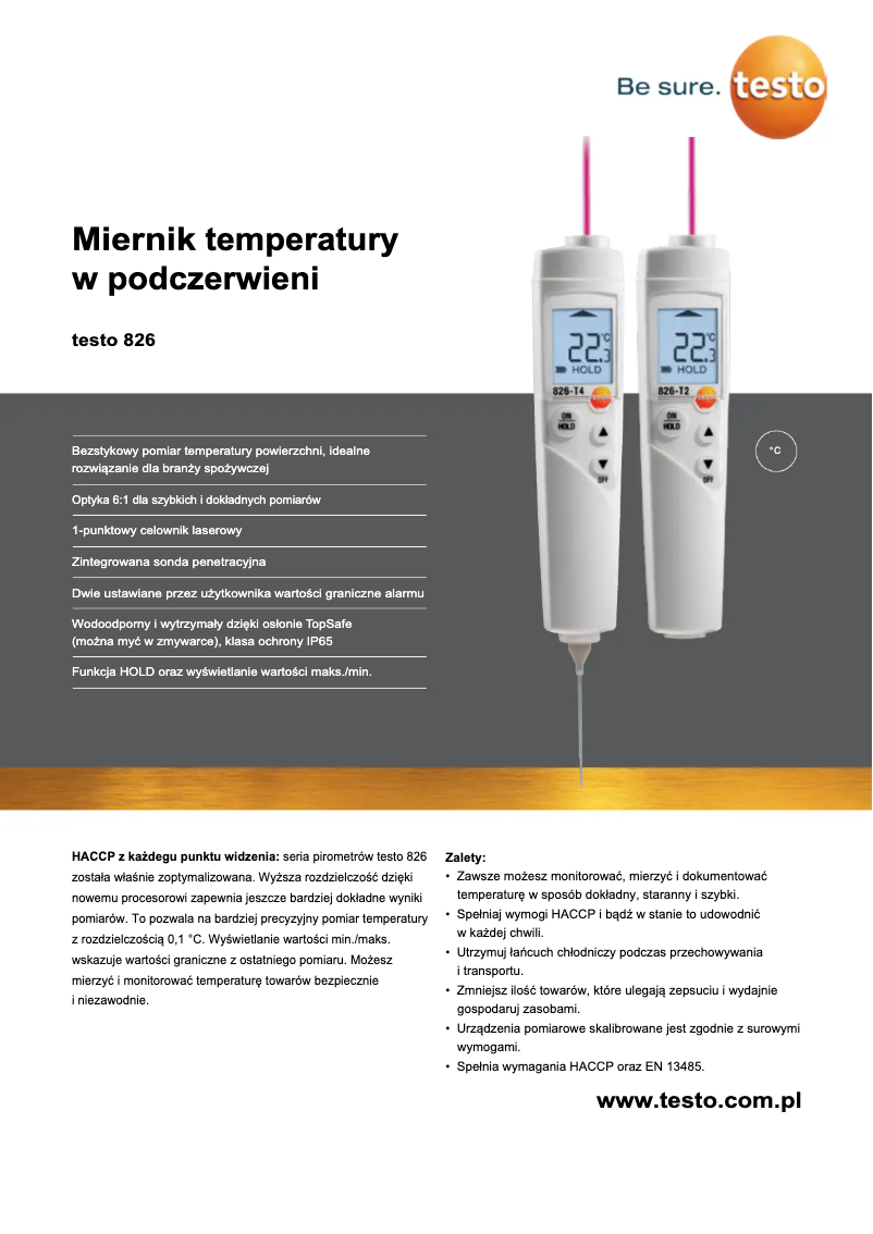 Page n°1 - Brochure Testo 826-T2