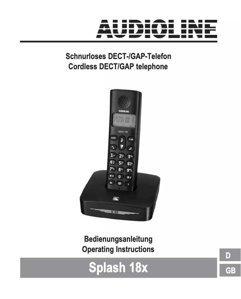 Página 1 del manual Manual de usuario Audioline Splash 18x