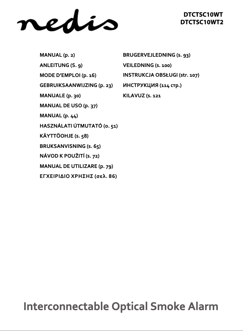 Página 1 del manual Manual de usuario Nedis DTCTSC10WT2
