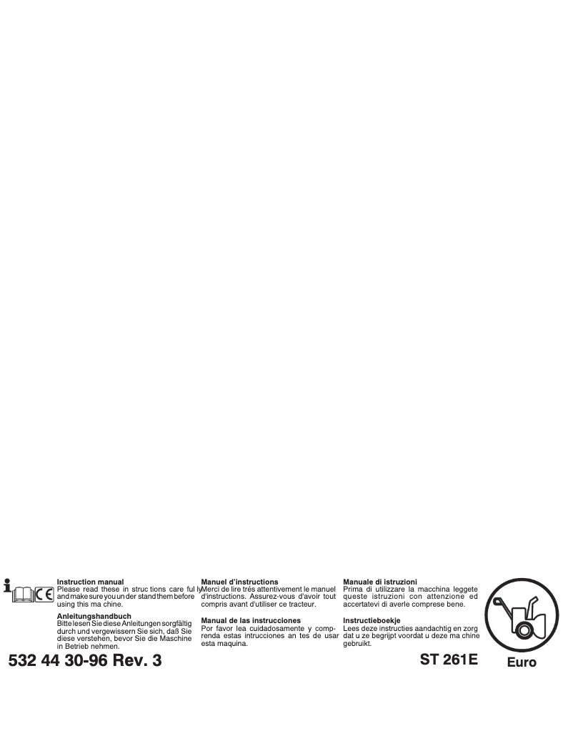 Image de la première page du manuel de l'appareil ST 261E