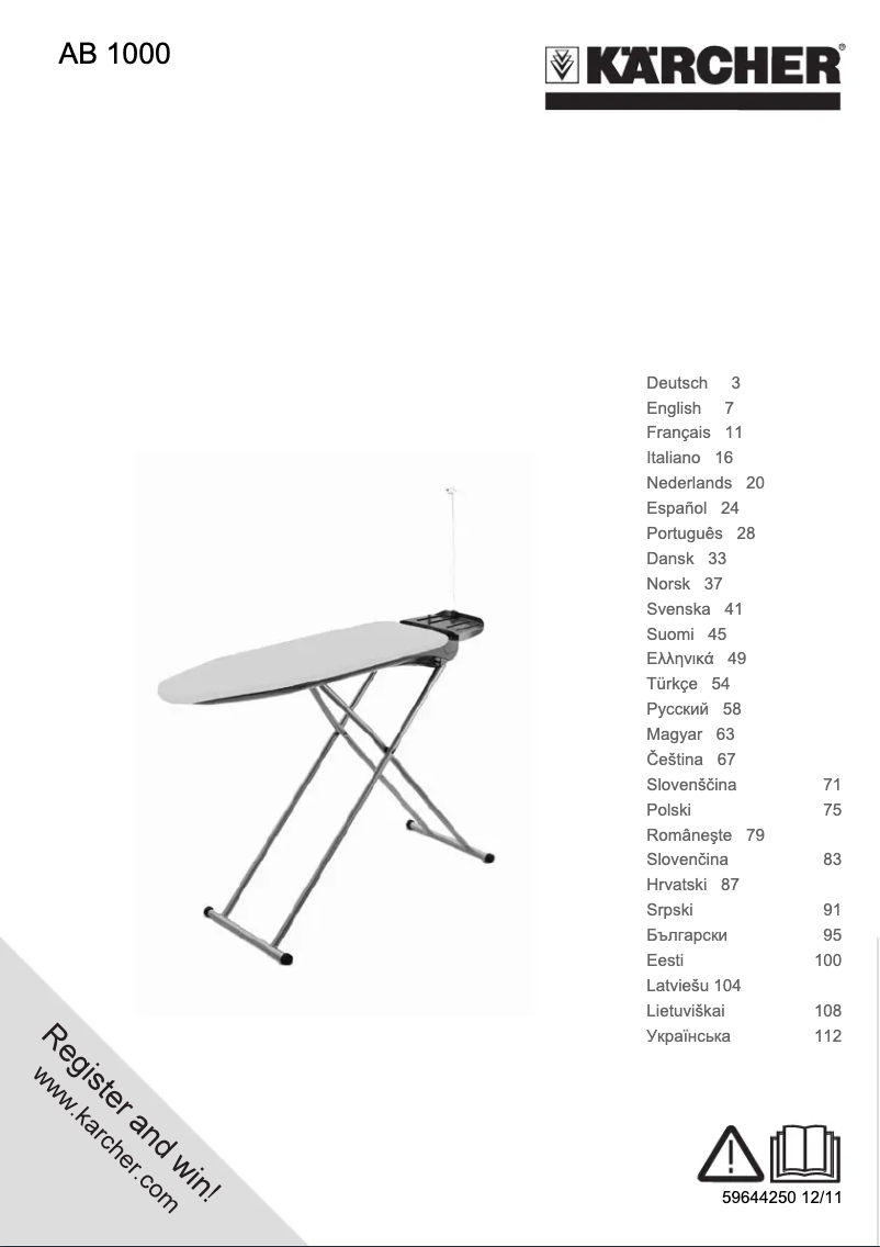Image de la première page du manuel de l'appareil AB 1000