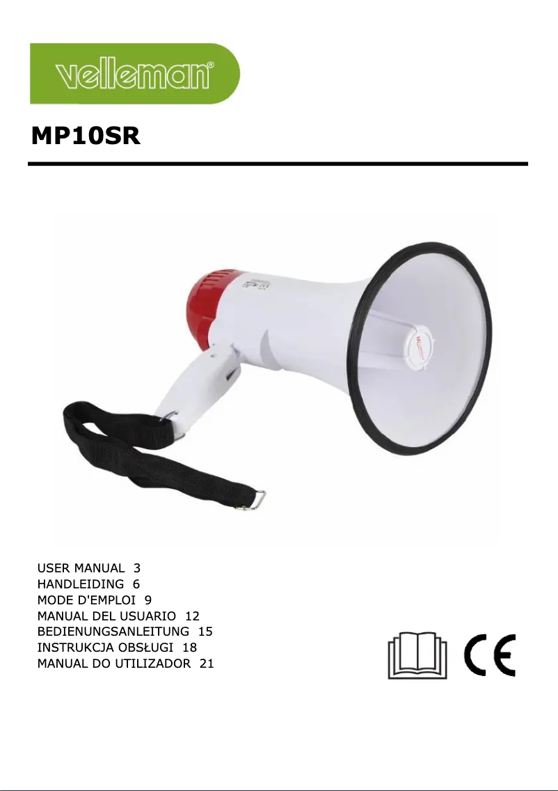 Image de la première page du manuel de l'appareil MP10SR