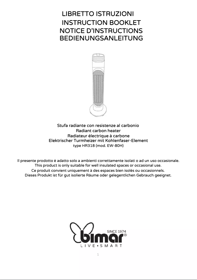 Image de la première page du manuel de l'appareil HR318