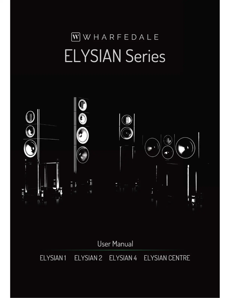 Page 1 de la notice Manuel utilisateur Wharfedale Elysian 1