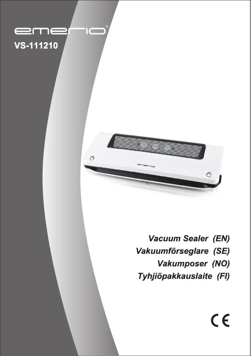Page 1 de la notice Manuel utilisateur Emerio VS-111210