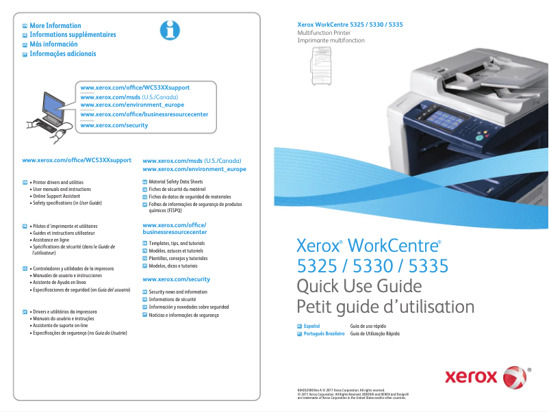 Page n°1 - Manuel utilisateur Xerox WorkCentre 5330